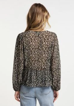 Mujer DREIMASTER SASHIMA - Blusa - Schwarz Geblümt -Tienda DreiMaster barata f7fcdacf40704517b7ce96eb1eb29f76