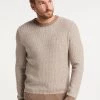 DreiMaster Hombre Jersey De Punto - Beige Wollweiss