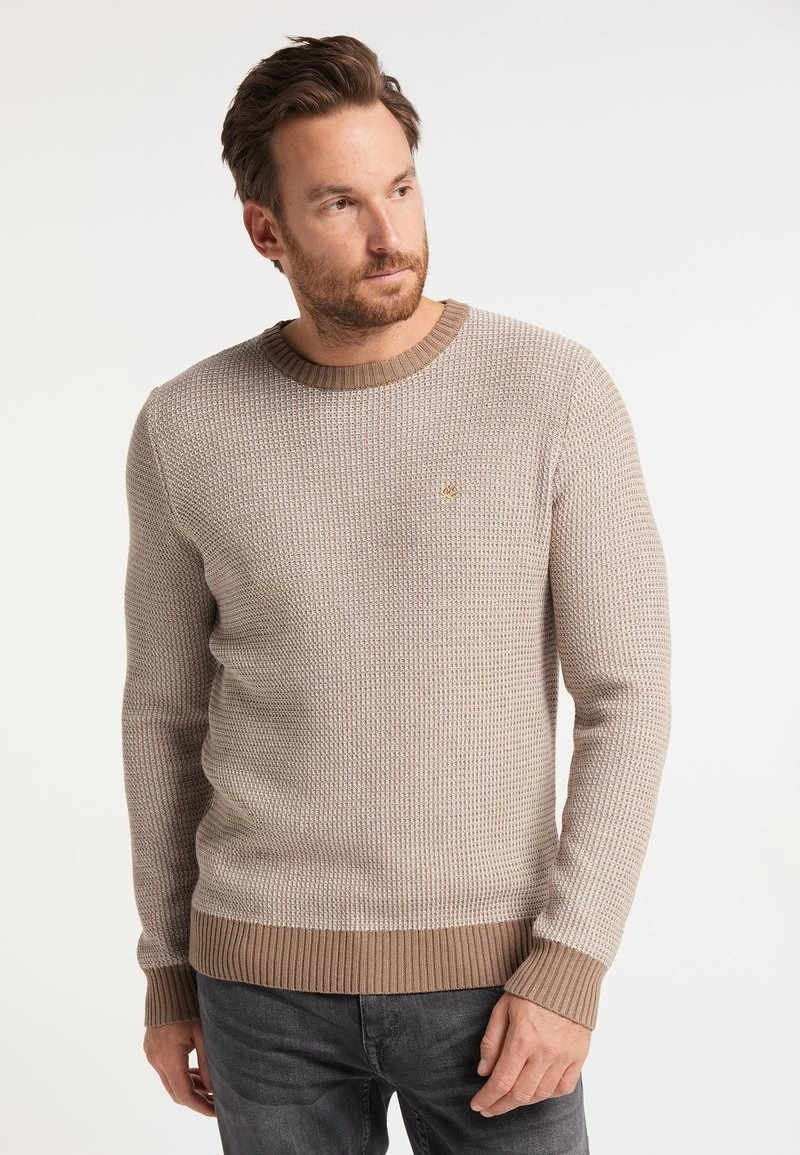DreiMaster Hombre Jersey De Punto - Beige Wollweiss 1 DreiMaster Hombre Jersey De Punto - Beige Wollweiss
