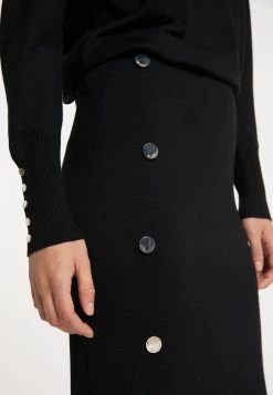 Mujer DREIMASTER BARADELLO - Falda De Tubo - Schwarz -Tienda DreiMaster barata f933edd7c503481fa9e6a06fe3665569