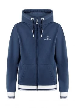 Mujer DREIMASTER KILATA - Sudadera Con Cremallera - Marine -Tienda DreiMaster barata f948ac6579a641899d56a4f607e93e25