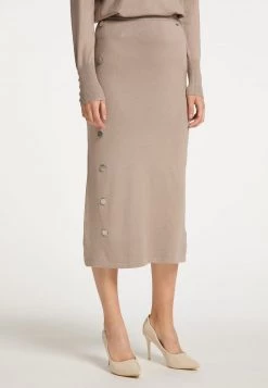 DREIMASTER BARADELLO - Falda De Tubo - Taupe, Mujer