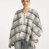 Mujer DREIMASTER BATUTTA - Poncho - Karo Grau