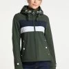 Mujer DREIMASTER BRIDGEPORT - Chaqueta Outdoor - Dunkeloliv Nachtblau