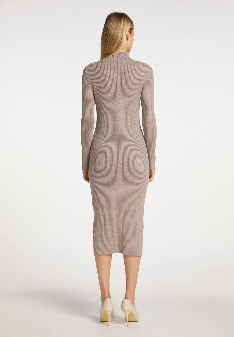 Mujer DREIMASTER KEYTI - Vestido De Tubo - Taupe Melange 3 Mujer DREIMASTER KEYTI - Vestido De Tubo - Taupe Melange - Imagen 3